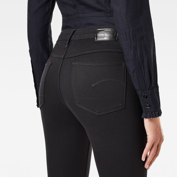 3301 High Waist Skinny Jeans Black G STAR CA