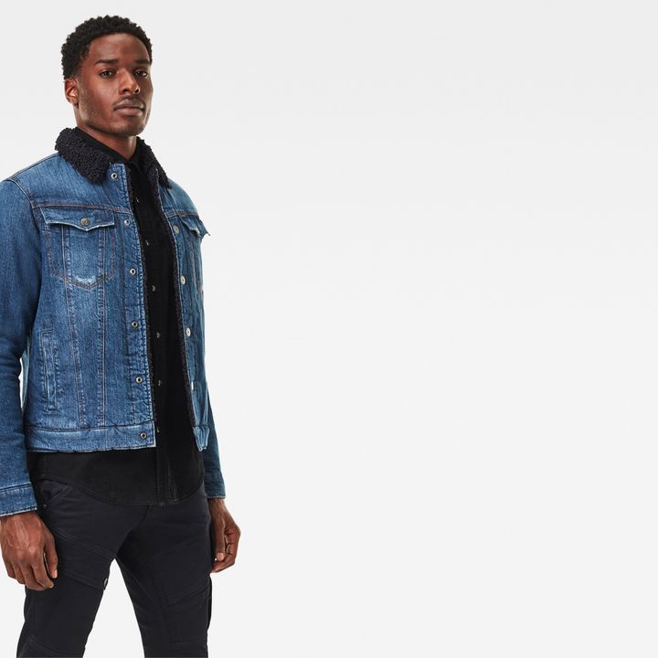 G star slim sherpa jacket clearance