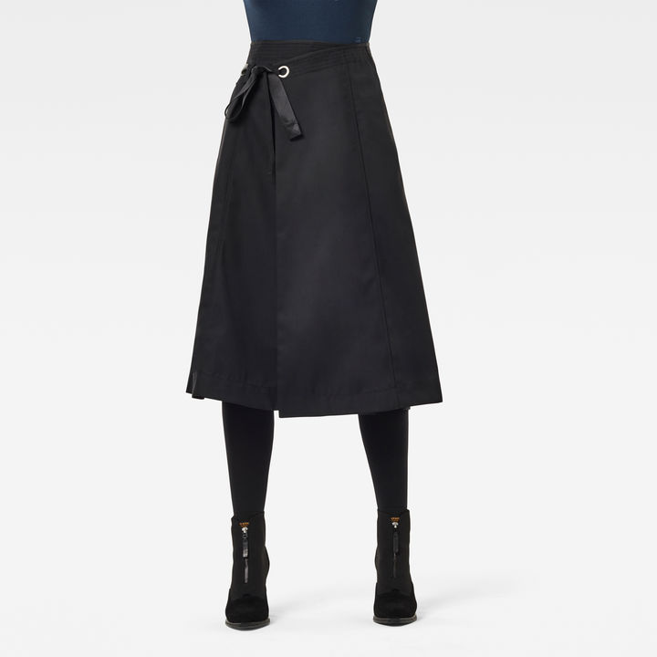 Wrap Midi Skirt