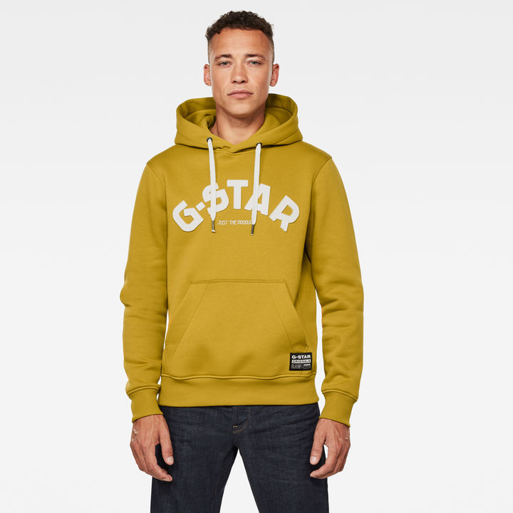 Varsity Felt Hooded Sweater