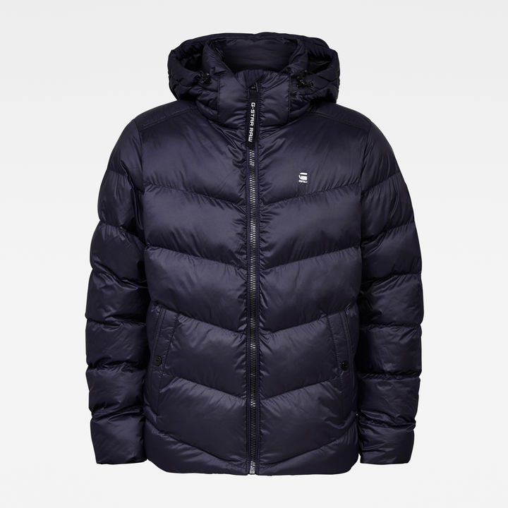 Whistler Hooded Puffer Jacket Dark blue G STAR AU