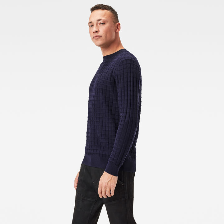 Core table knitted pullover outlet