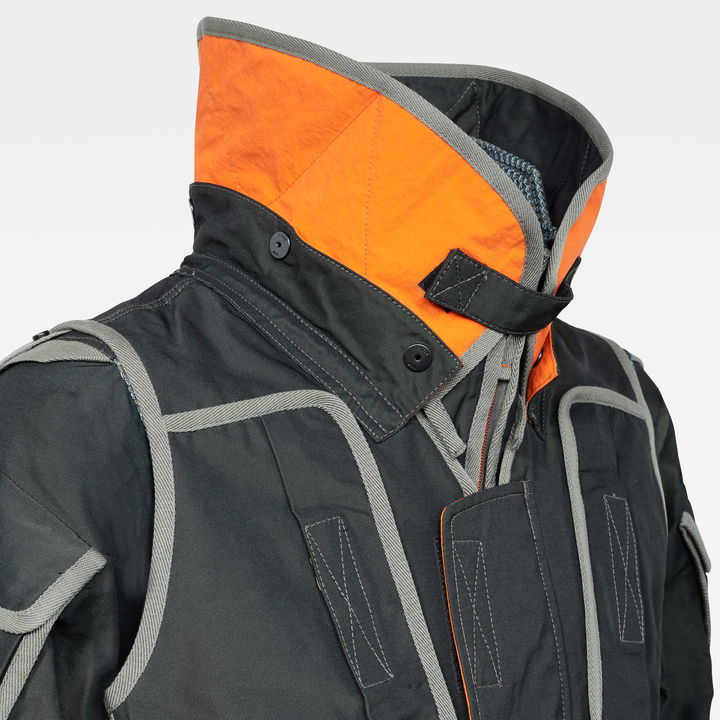 Grey combat jacket store
