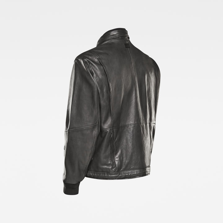 E RAF LEATHER BOMBER JACKET