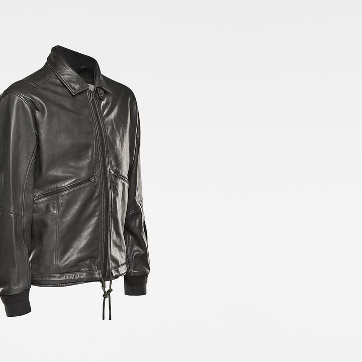 E RAF LEATHER BOMBER JACKET