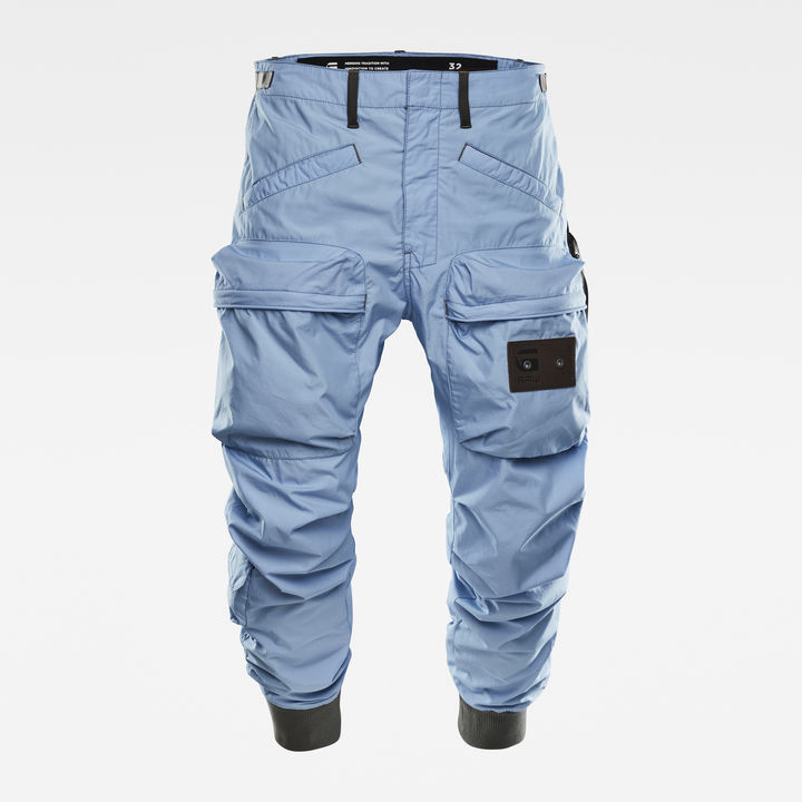 E Lined Relaxed Tapered Cargo Pants | Medium blue | G-STAR® JP
