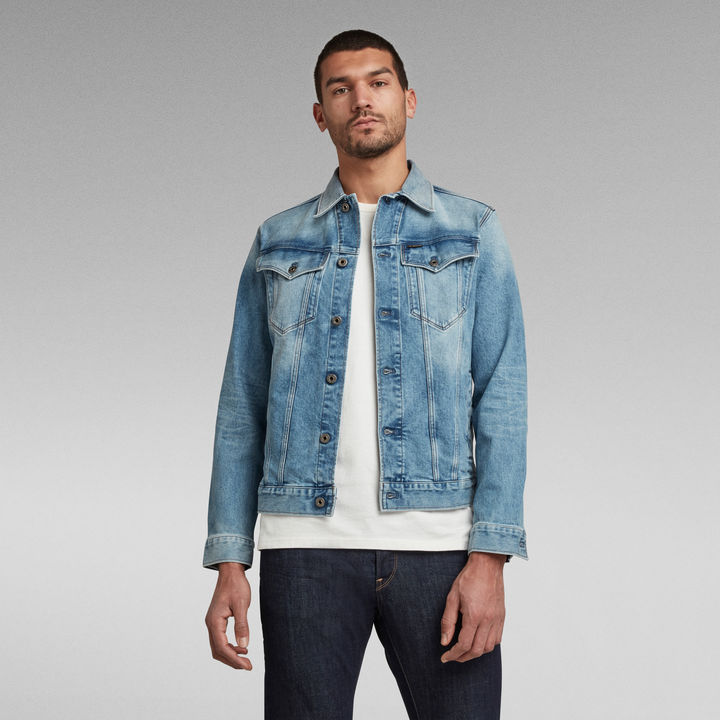 3301 Slim Jacket Light blue G STAR AU
