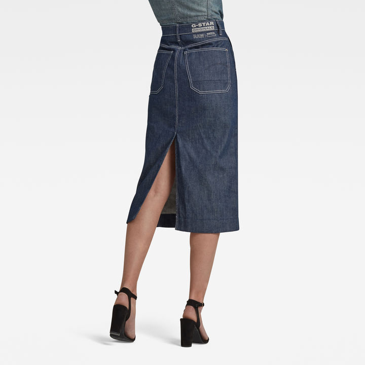 New Revynn Ultra High Skirt C | Dark blue | G-STAR® US