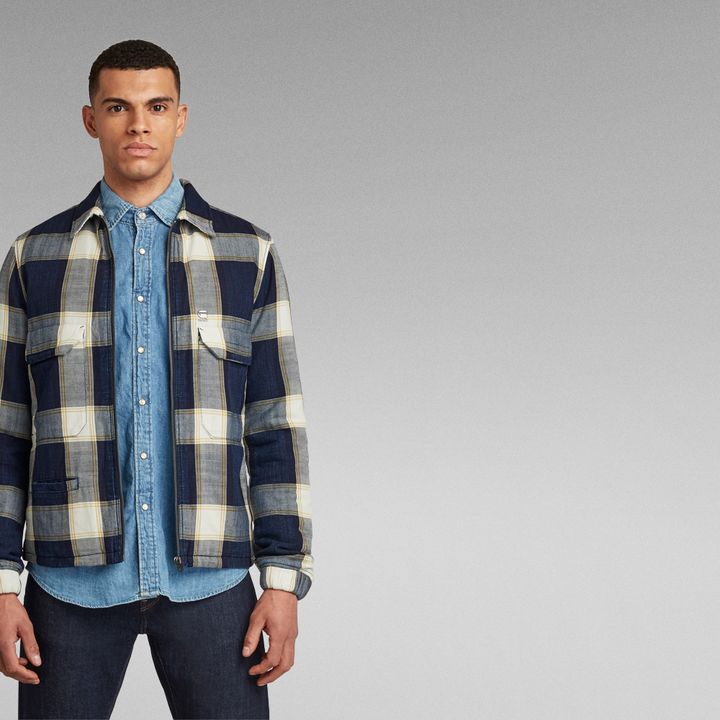 XPO Indigo Check Overshirt