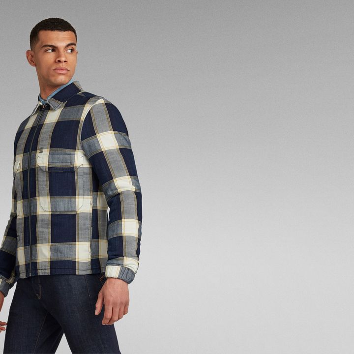 XPO Indigo Check Overshirt