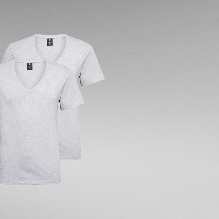 Base Heather T Shirt 2 Pack Grey G STAR ZA