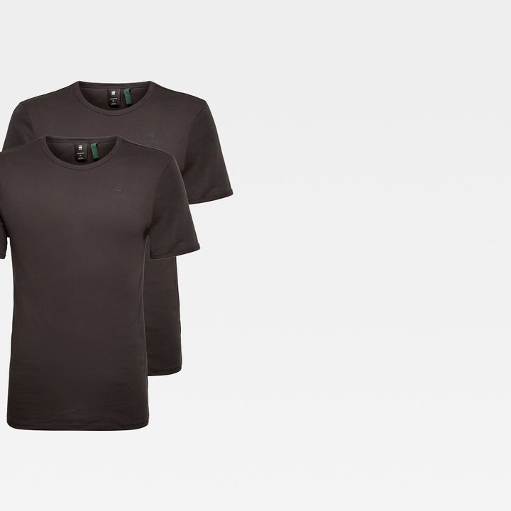 Base T Shirt 2 Pack Black G STAR CA