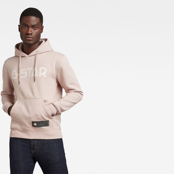 Pink g star hoodie sales