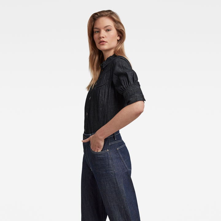 Smock Western Kick Back T-Shirt | Dark blue | G-STAR® TW