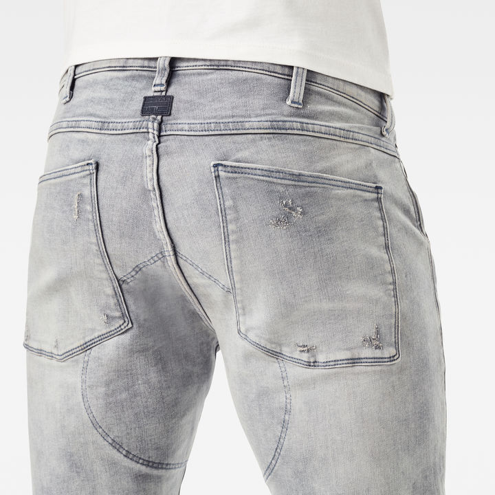5620 3D Zip Knee Skinny Jeans
