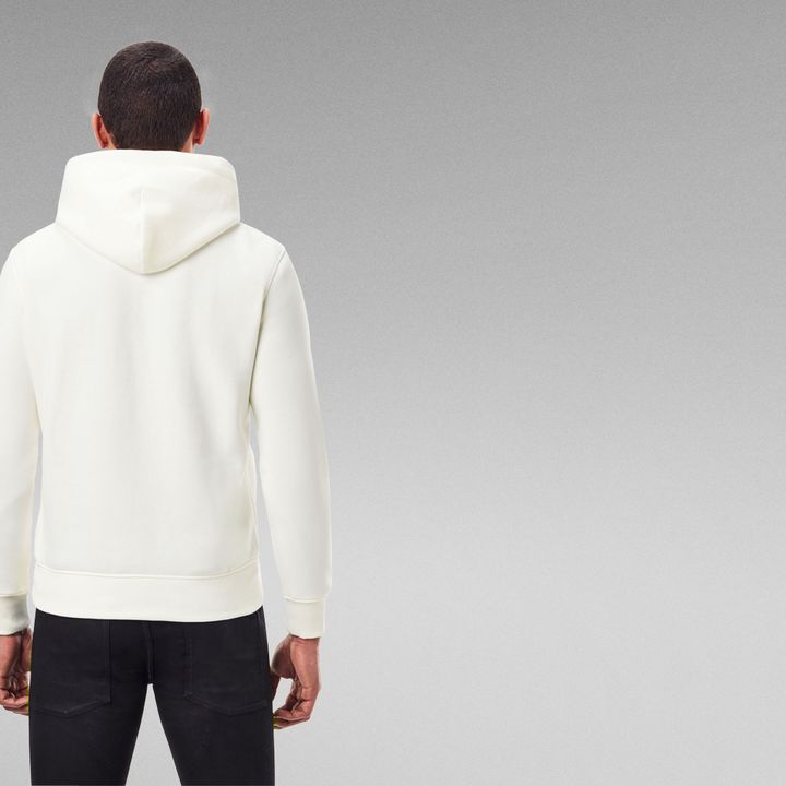 White g star raw hoodie discount