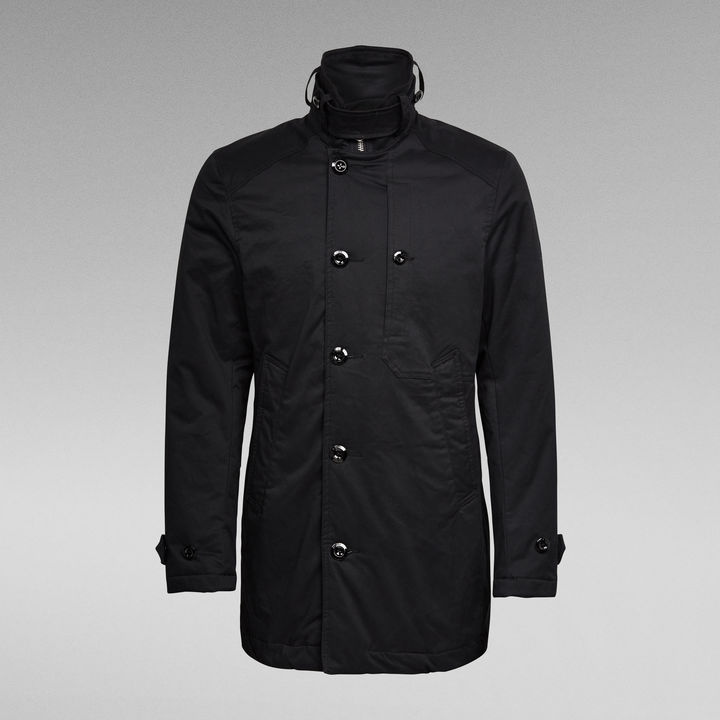 Padded mac coat top