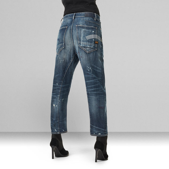 C-Staq 3D Boyfriend Cropped Jeans | Medium blue | G-STAR® US