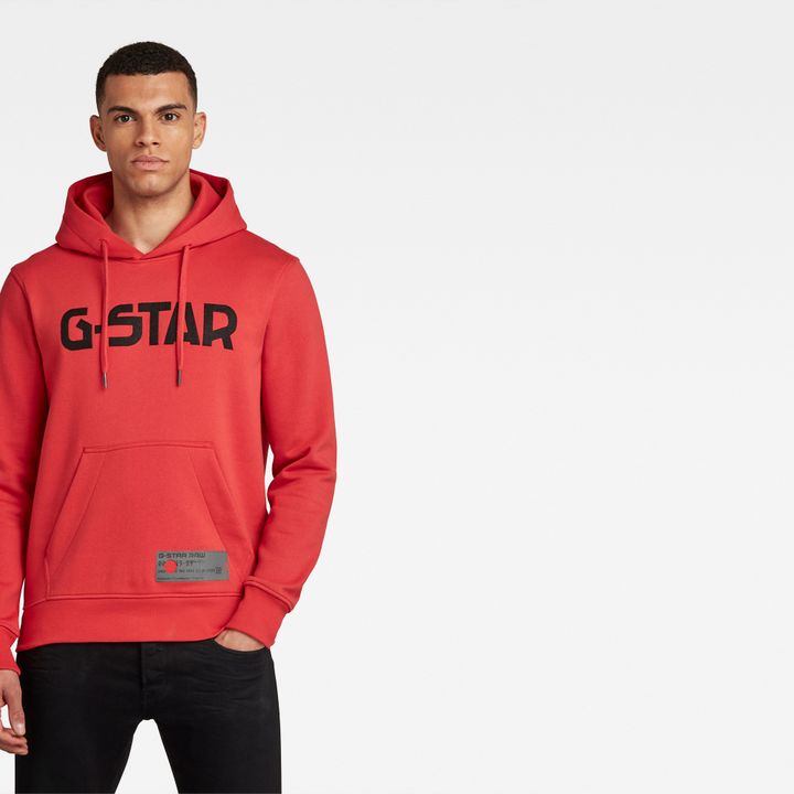 Red g star hoodie on sale