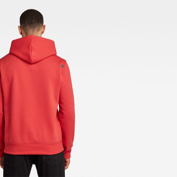 G star red hoodie discount