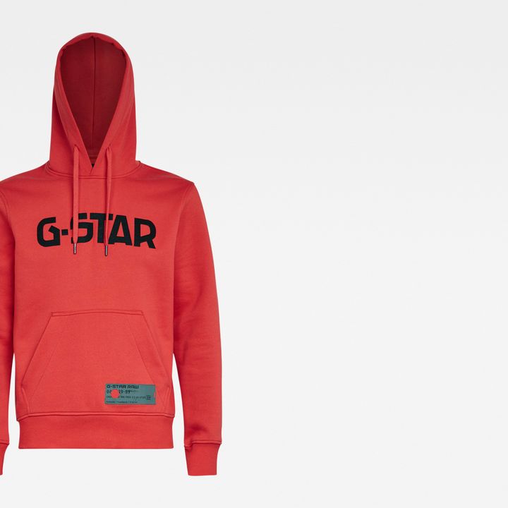 Red g star hoodie on sale