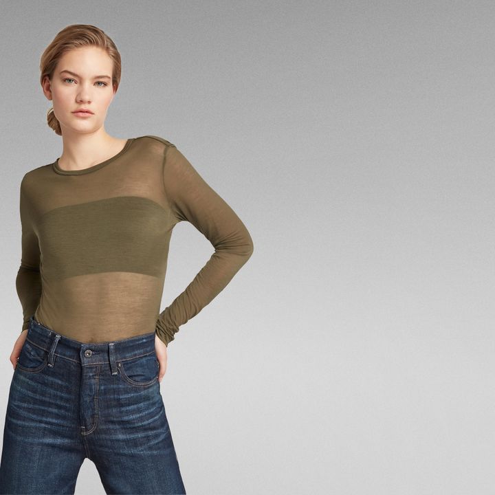 Sheer Graphic Top