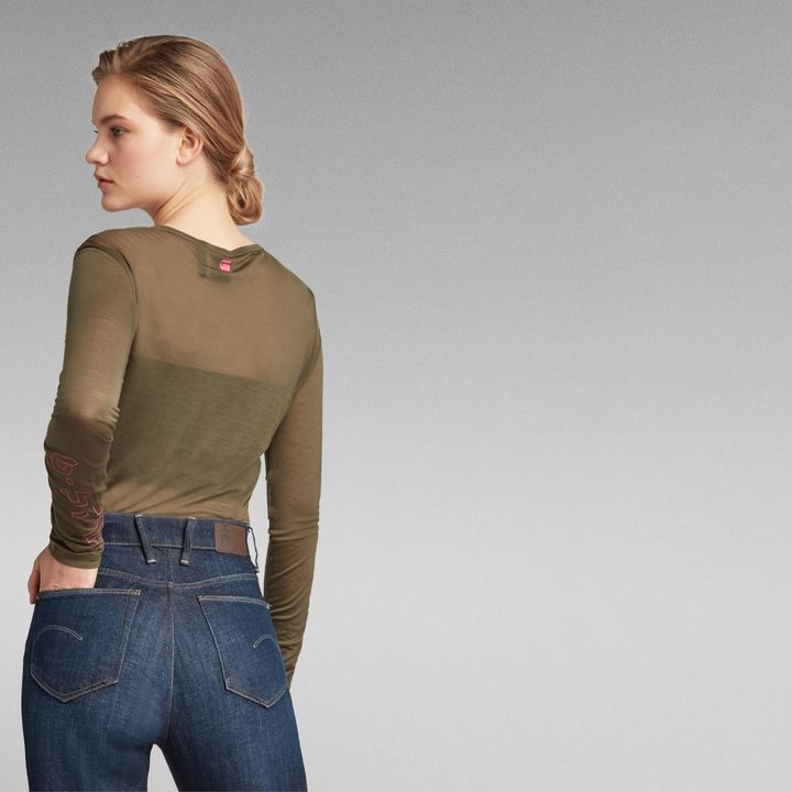 Sheer Graphic Top