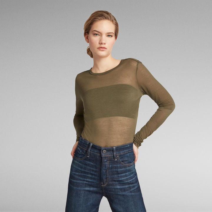 Sheer Graphic Top