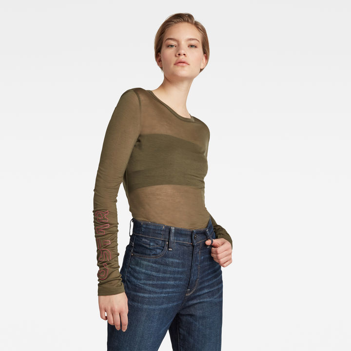 Sheer Graphic Top