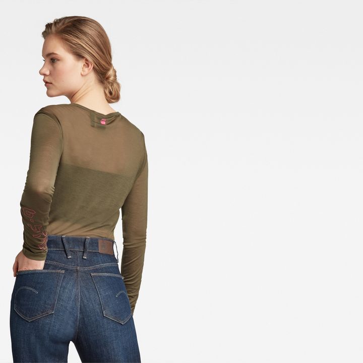 Sheer Graphic Top