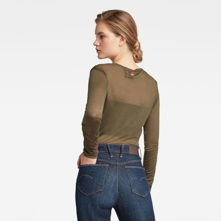 Sheer Graphic Top