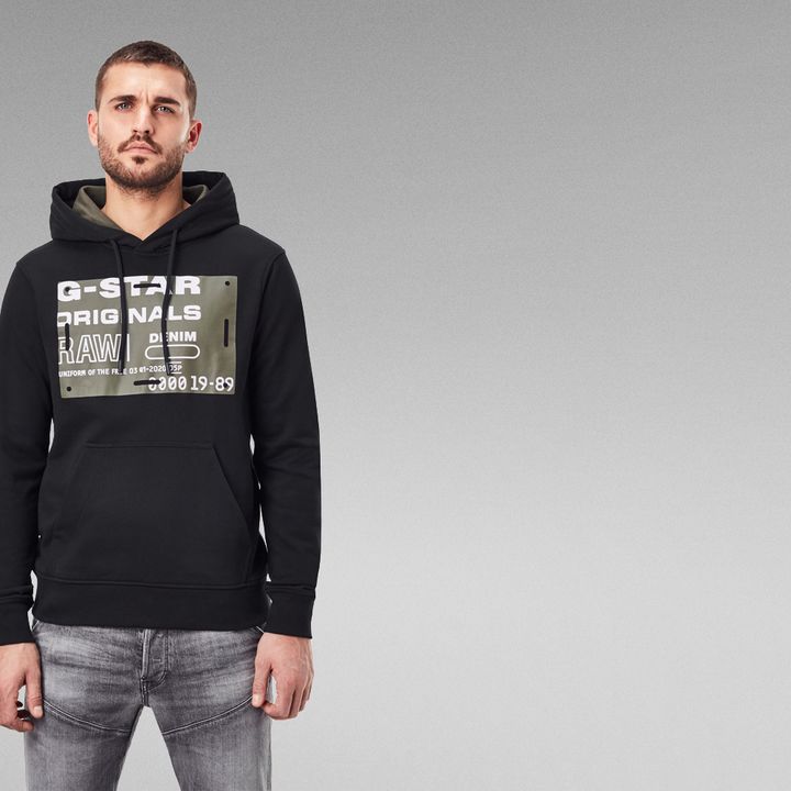 Originals Hoodie Black G STAR CA