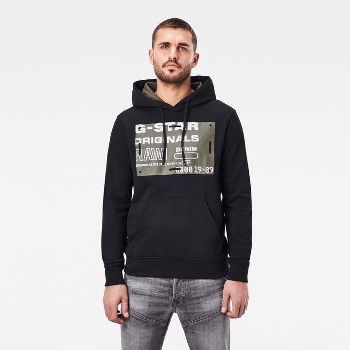 Raw hoodies top
