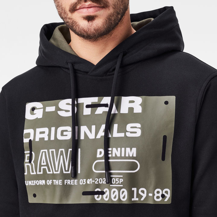 Originals Hoodie Black G STAR ZA
