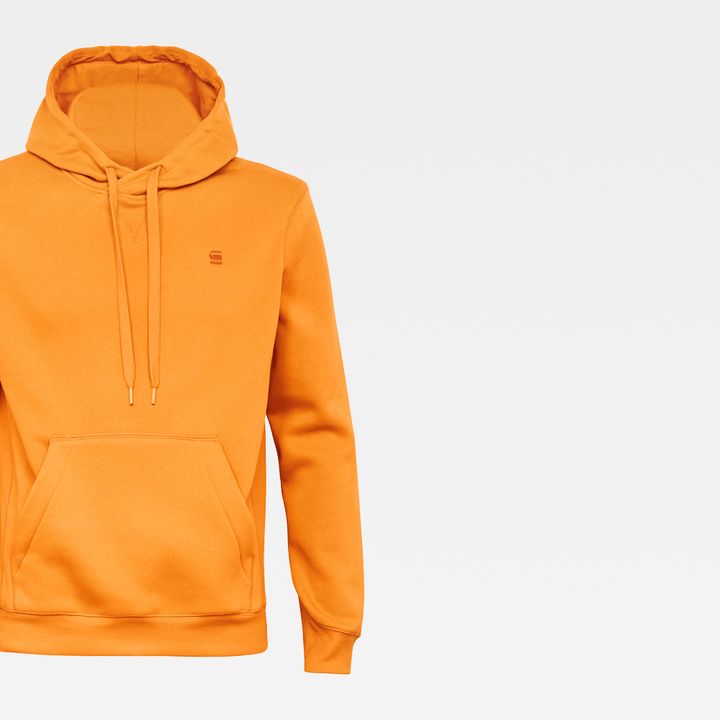 Orange g star hoodie shop
