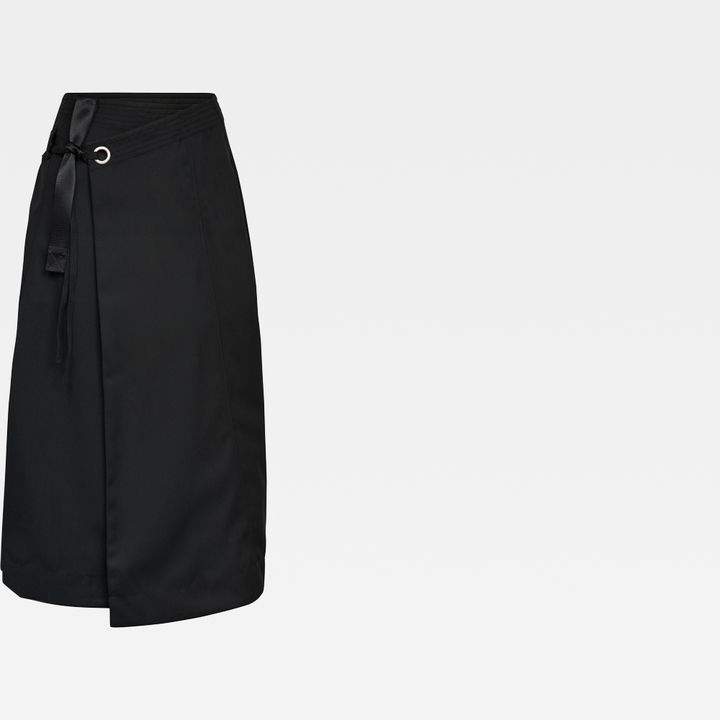Wrap Midi Skirt
