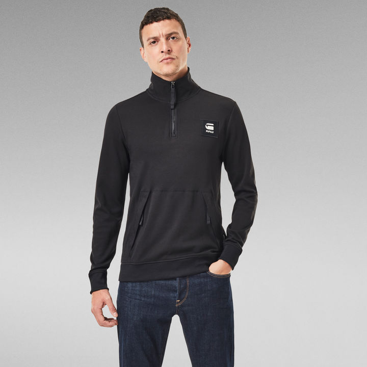 Half zip track sweatshirt new arrivals