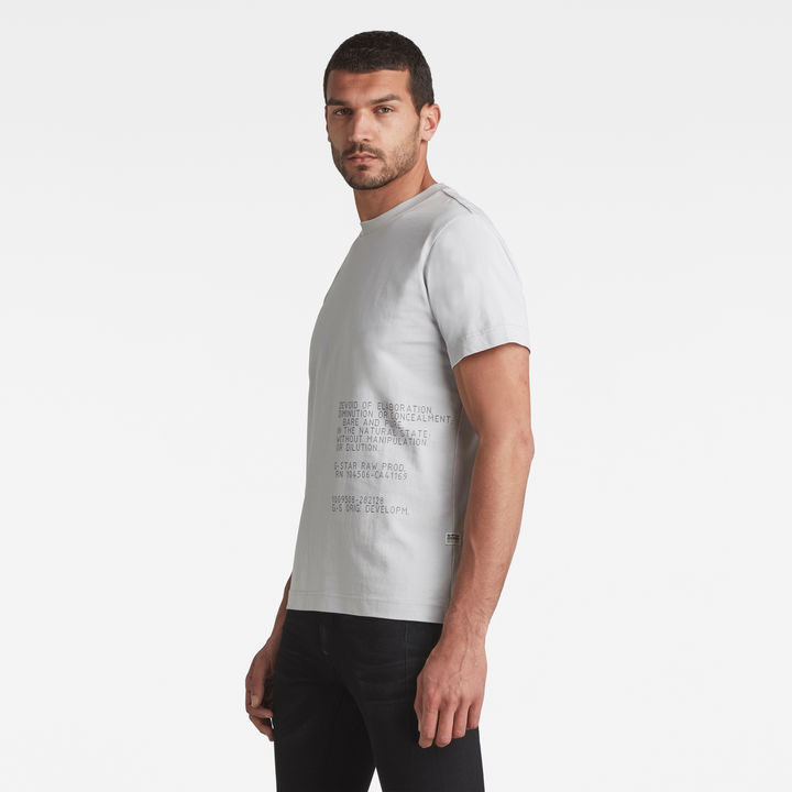 Text T-Shirt | Grey | G-STAR® US