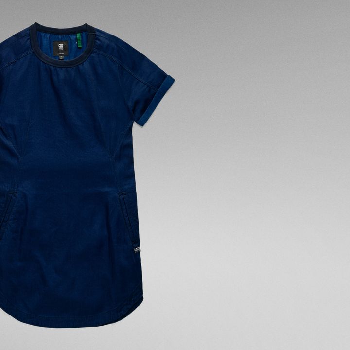 Woven tee jurk g star 2025