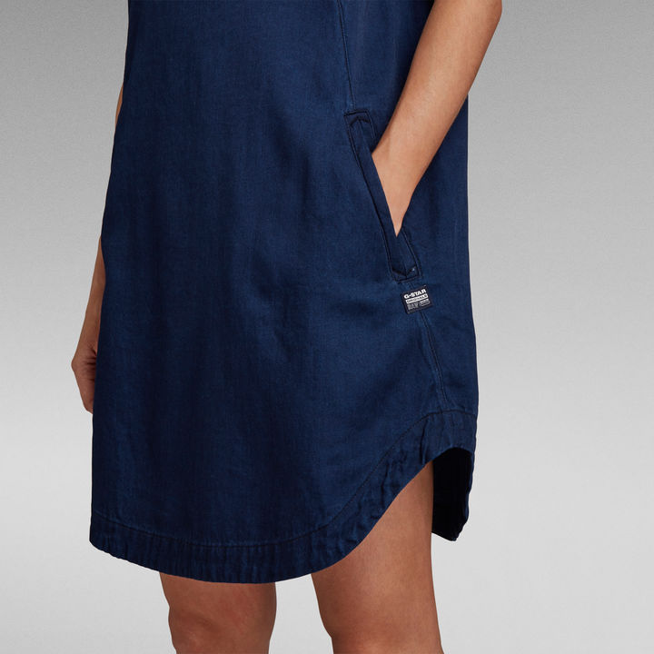 Woven tee jurk g star best sale