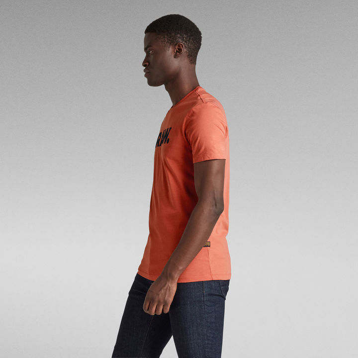 RAW. Slim T Shirt Red G STAR CA