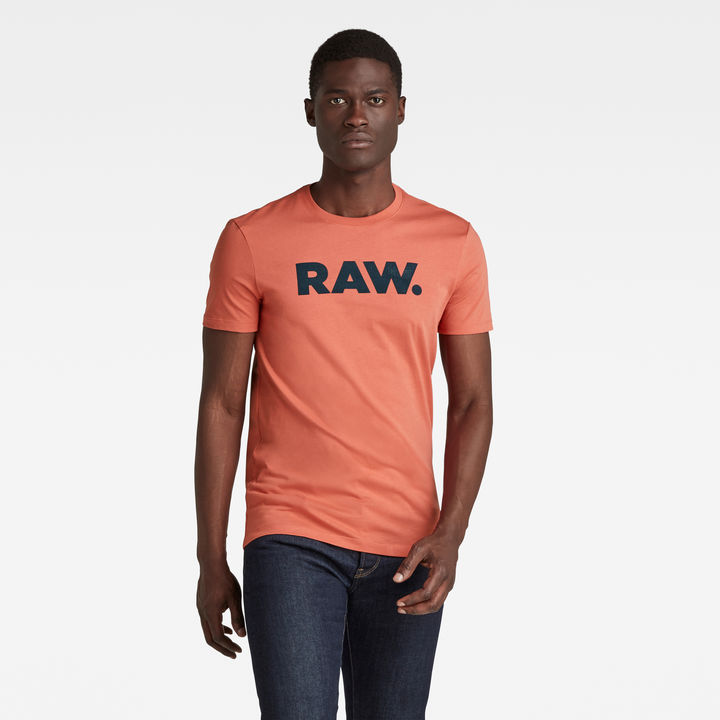 RAW. Slim T Shirt Red G STAR CA