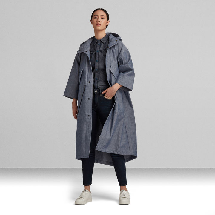 GSRR Selvedge Parka | Dark blue | G-STAR® TW