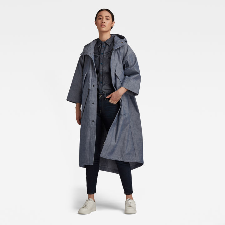 GSRR Selvedge Parka | Dark blue | G-STAR® PH