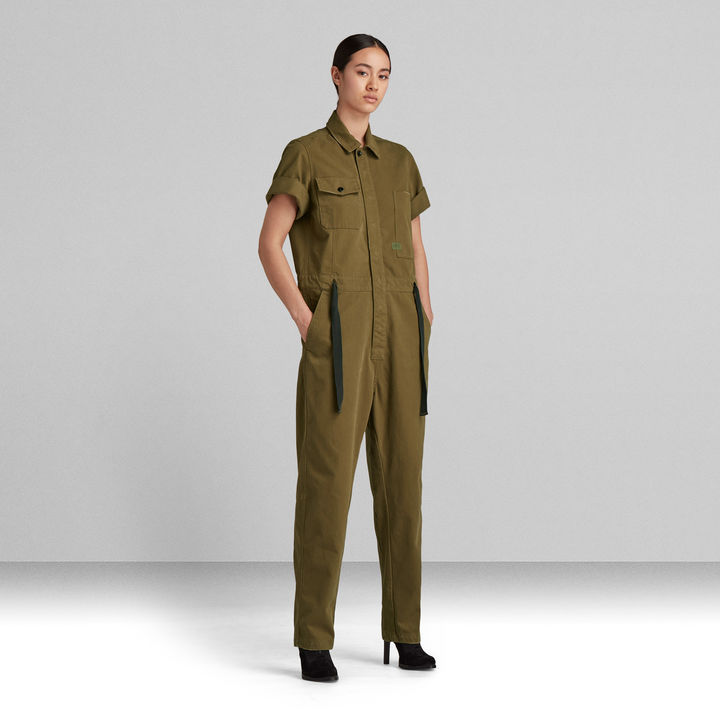 Army green jumpsuit womens sale