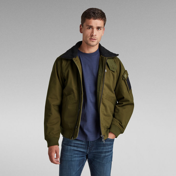 Flight Bomber Jacket Green G STAR CA