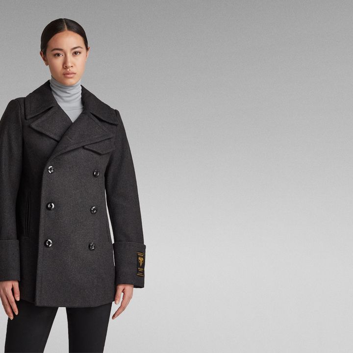 Wool Mid Peacoat