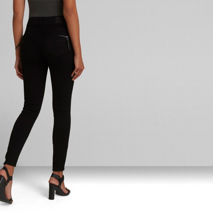 Midge Cody Mid Skinny Jeans Black G STAR CA