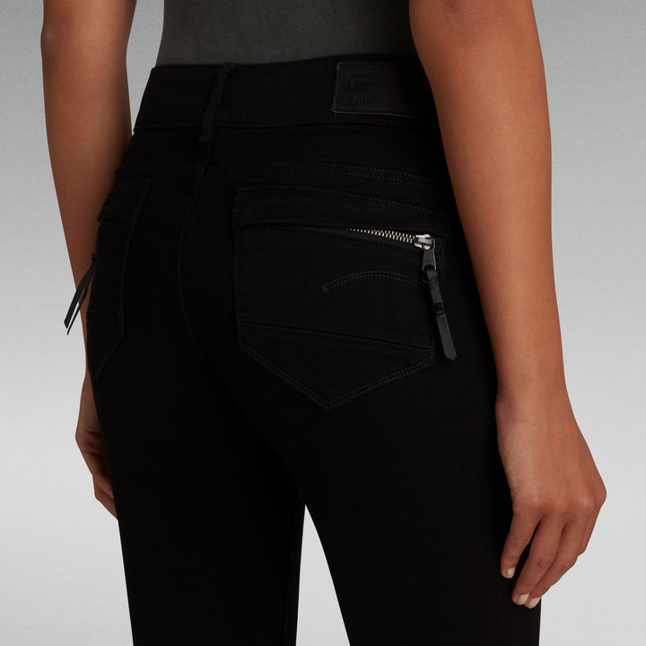 Midge Cody Mid Skinny Jeans Black G STAR CA