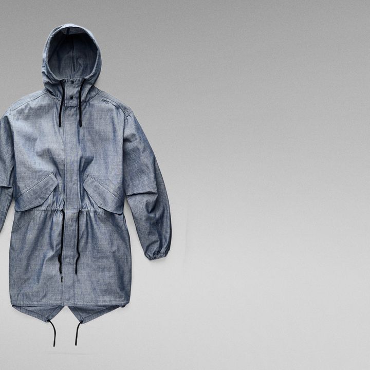 GSRR Lightweight Hooded Selvedge Chambray Parka